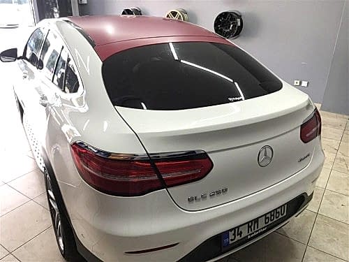 mercedes araç kaplama glc 250 tavan kaplama panjur kaplama kaliper boyama kırmızı kaplama panjur kaplama (3)