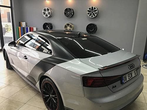audi a5 spoiler kaplama şerit kaplama