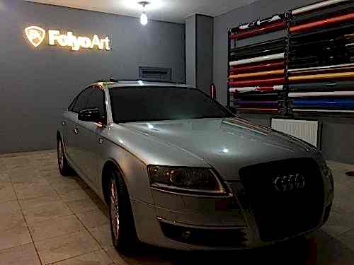 audi a6 panur kaplama parlak siyah araç kaplama (1)