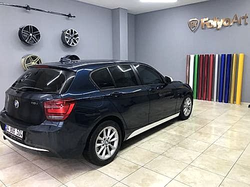 bmw f20 beyaz şerit çekme urban şeritleri bmw 116 118 şerit kaplama araç kaplama (6)