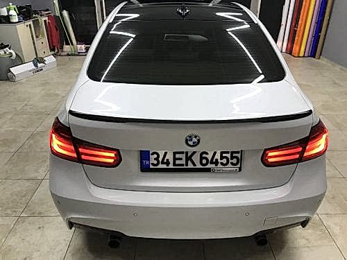 bmw f30 m3 m4 parlak siyah tavan kaplama folyo araç kaplama (10)
