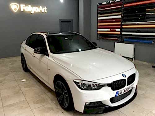 bmw f30 m3 m4 parlak siyah tavan kaplama folyo araç kaplama (4)