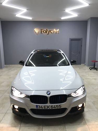 bmw f30 m3 m4 parlak siyah tavan kaplama folyo araç kaplama (8)