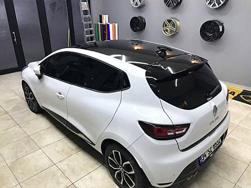 clio 4 siyah tavan kaplama spoiler kaplama (4)