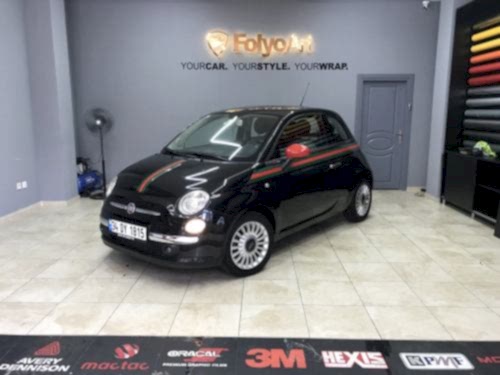fiat 500 gucci renkleri özel tasarım şerit kalamaJPG (2)