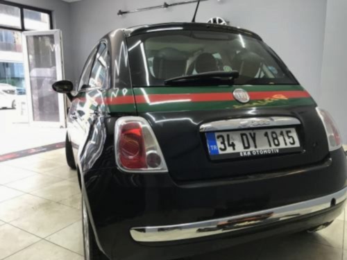 fiat 500 gucci şerit araç kaplama (2)