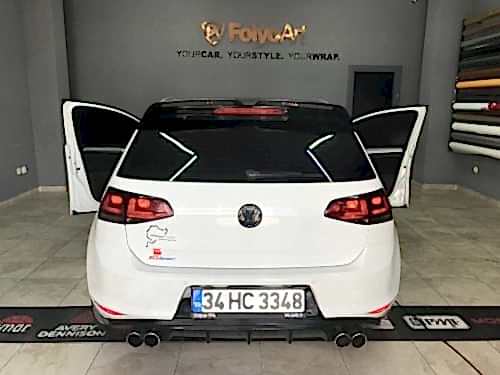 golf 7 plakalık içi siyah kaplama arka tampon