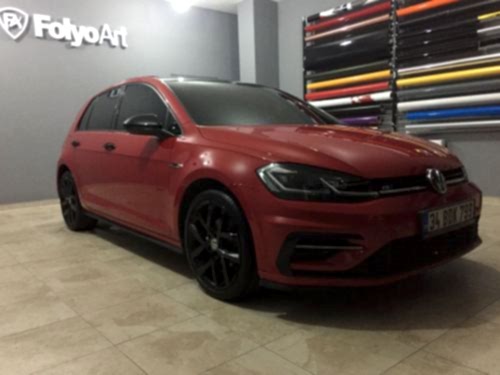 golf ayna kaplama parlak siyah kapak araç kaplama (1)