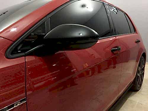 golf ayna kaplama parlak siyah kapak araç kaplama (2)