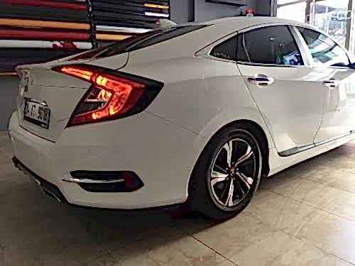 honda civic fc5 stop kenarı folyo çerçeve kaplama araç kaplama cam filmi (4)