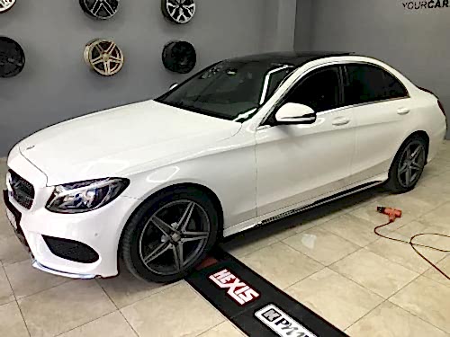 mercedes c200 c180 yan marşbiyer kaplama amg şerit (2)