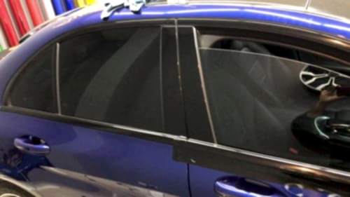 mercedes cla 200 cam kenarı çıtaları parlak siyah kaplama araç kaplamaJPG (1)