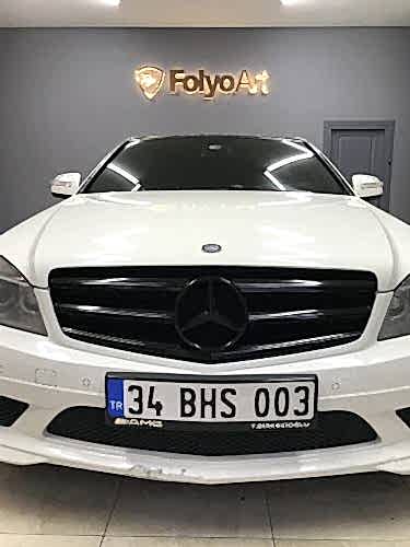 mercedes panur ön ızgara parlak siyah kaplama araç kaplama folyo (2)