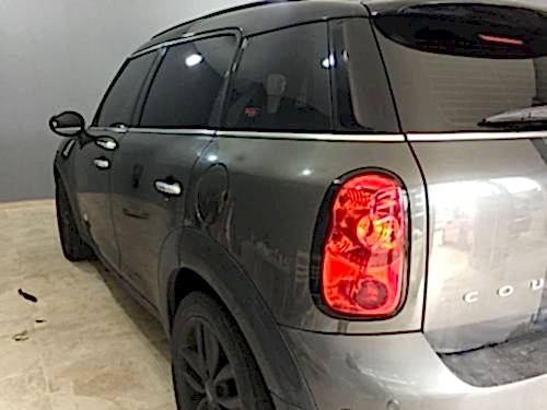 mini cooper contryman stop çerçevesi far çerçevesi siyah kaplama cam filmi araç kaplama (3)