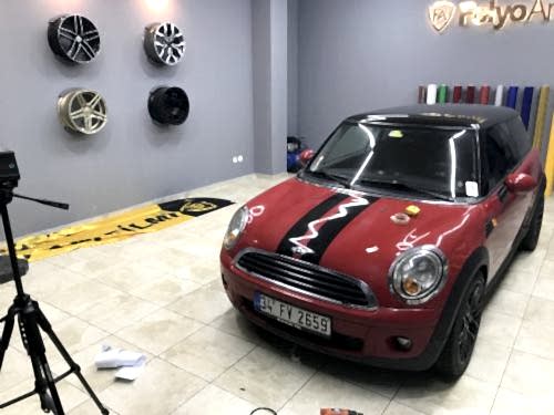 mini cooper ikili orjinal şerit çekme siyah (1)