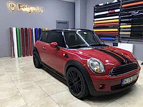 mini cooper ikili orjinal şerit çekme siyah (2)