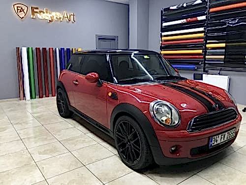 mini cooper ikili orjinal şerit çekme siyah (2) (1)