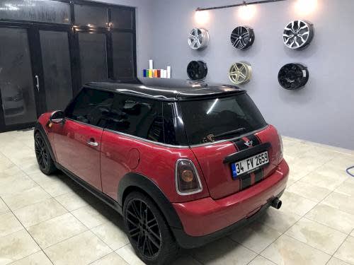 mini cooper ikili orjinal şerit çekme siyah (3)