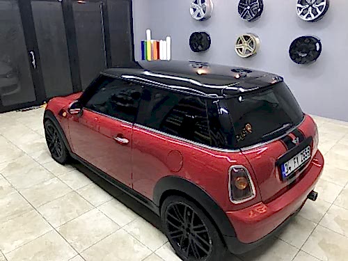 mini cooper ikili orjinal şerit çekme siyah (4)