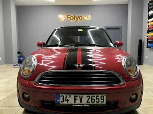 mini cooper ikili orjinal şerit çekme siyah (6)