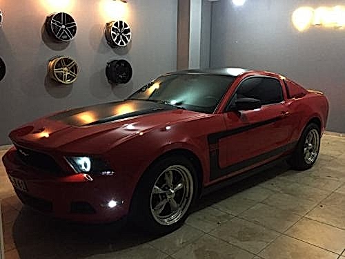 mustang şerit çekme araç kaplama (