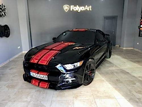 mustang şerit çekme araç kaplama (1)