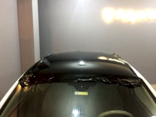 nissan micra tavan kaplama siyah cam tavan görünümü araç kaplama (2)