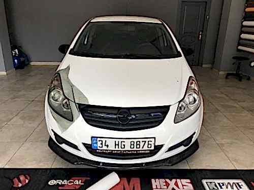 opel corsa far karartma film kaplama