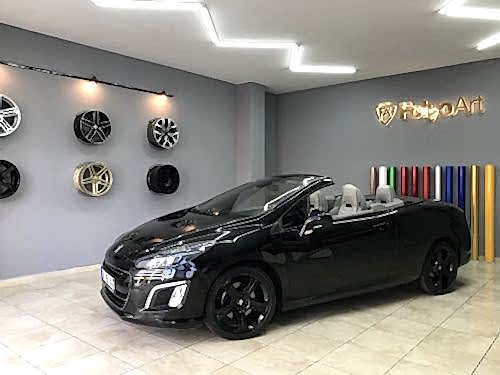 peugeot 308 cc cam kenarı çıtaları siyah kaplama araçç kaplama (5)