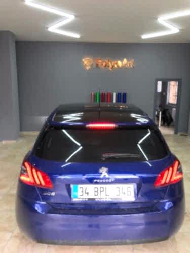 peugeot 308 tavan kaplama spoiler kaplama siyah