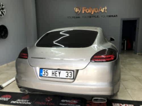 porsche panemera far karartma stop kaplama şeffaf koruma ppf lpf (5)