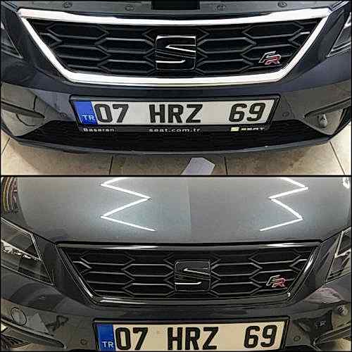 seat leon panjur kaplama parlak siyah