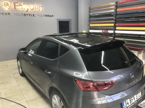 seat leon spoiler kaplama tavan siyaH