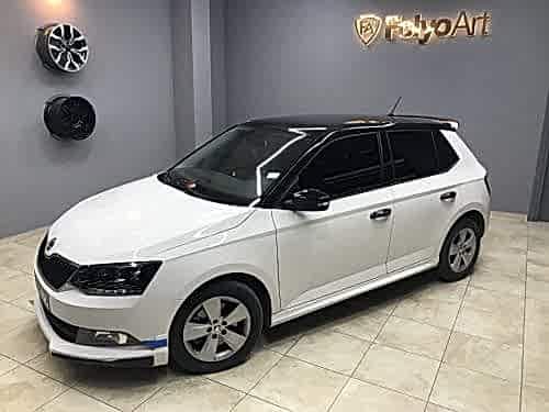 skoda fabia siyah tavan kaplama (1)