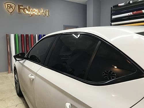 skoda octavia superb cam kenarı siyah kaplama araç kaplama cam filmi (1)