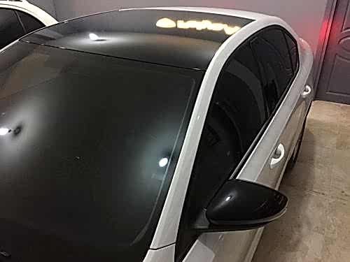 skoda octavia tavan kaplama araç kaplama parlak siyah (1)